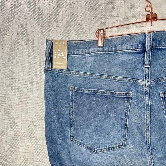 NWT MAdewell The perfect vintage crop jeans in Ainsworth wash size 37P - Picture 7 of 12